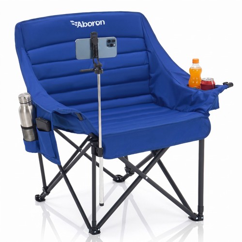Oversized padded camping chair - camping,