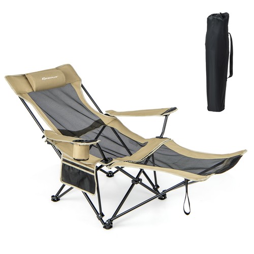 Folding camping chair - folding, w/