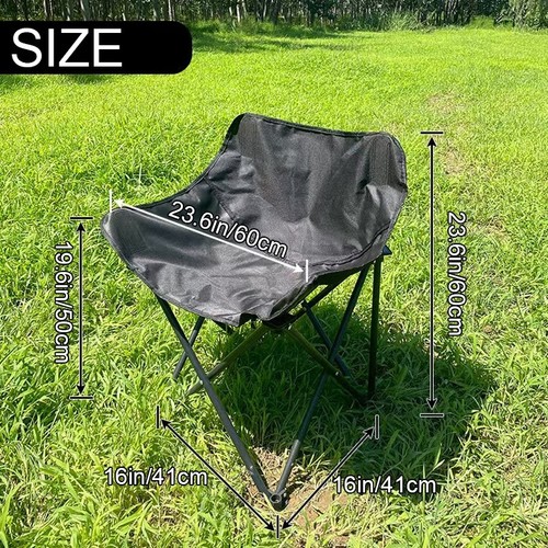 Black portable camping - , chair