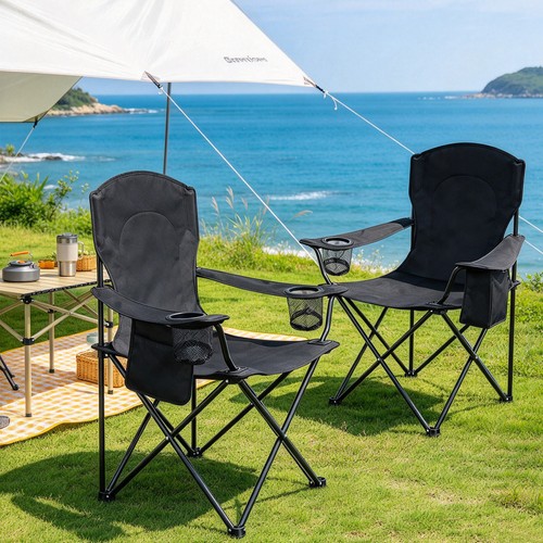 Pcs portable camp chair quad - 2,
