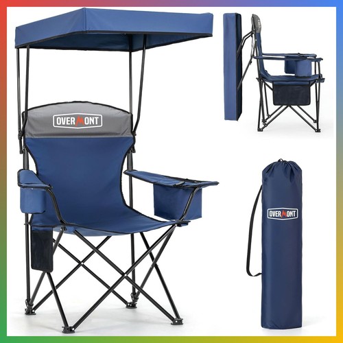 Camping chair with canopy - camping,