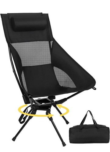 Swivel portable camping - swivel, chair