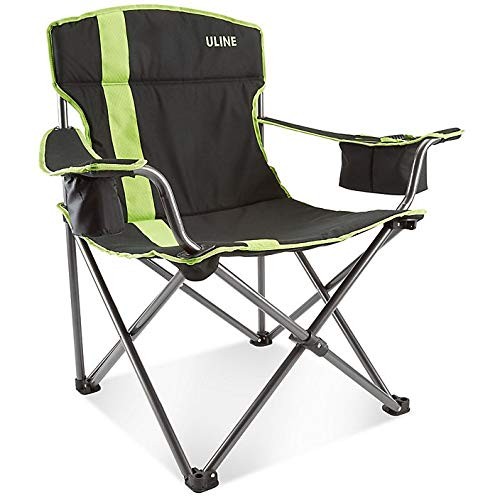 Uline camp chair - black, and