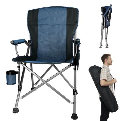 Folding camping chair with cup - camping,