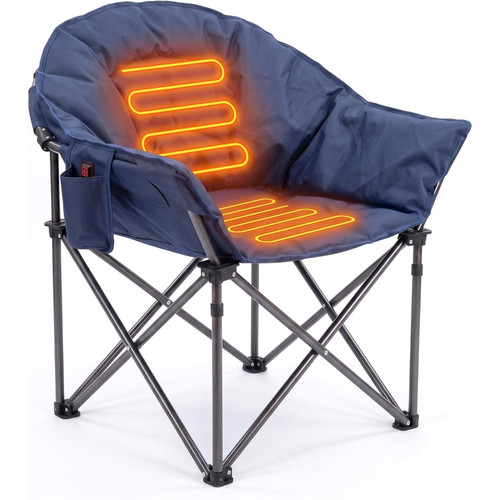Heavy usb heated camping chair - heavy,