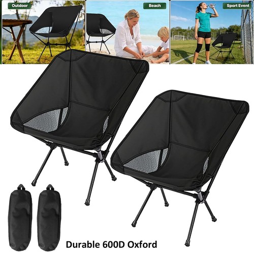 Pack collapsible camp chairs - 2-pack,